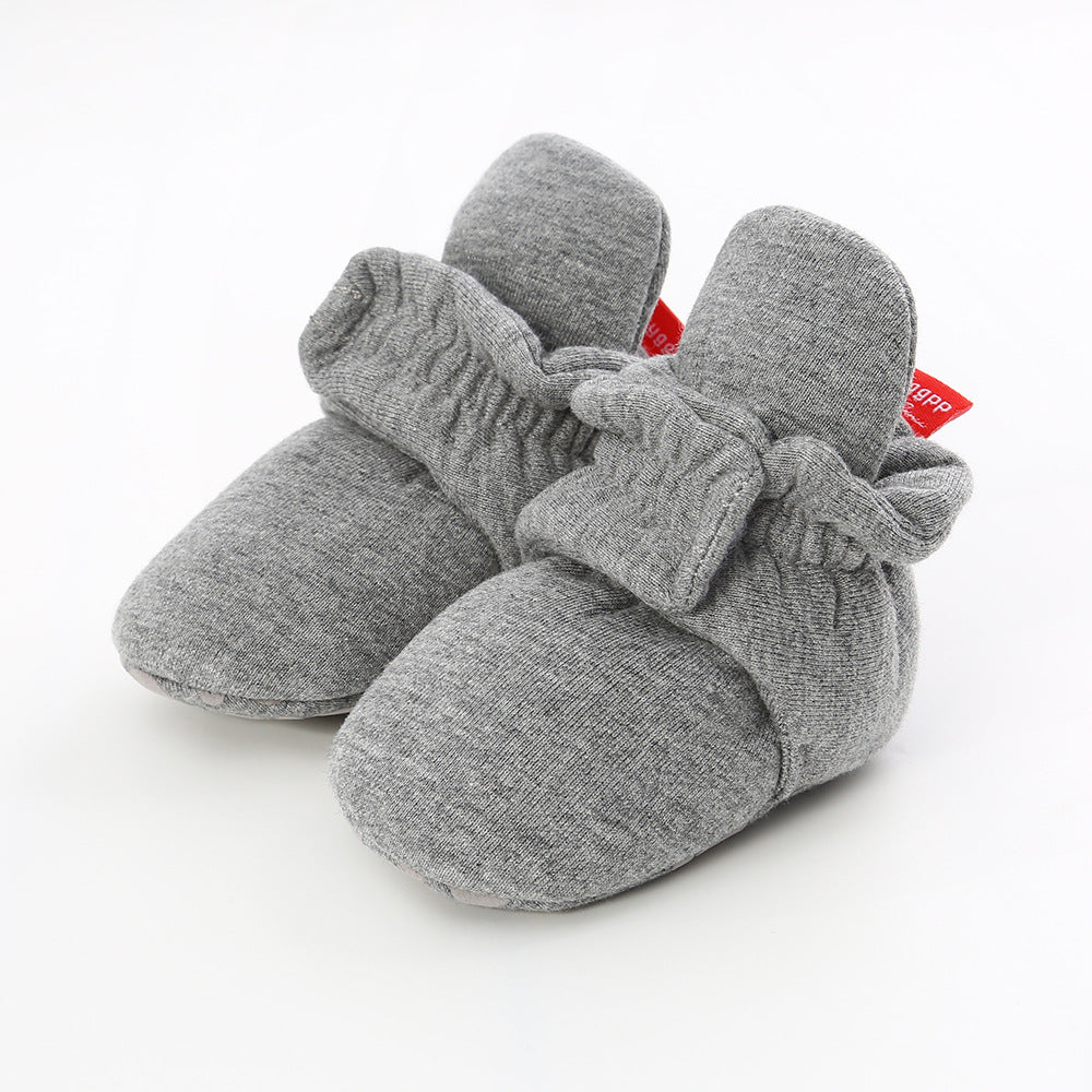 Knitted baby cotton shoes