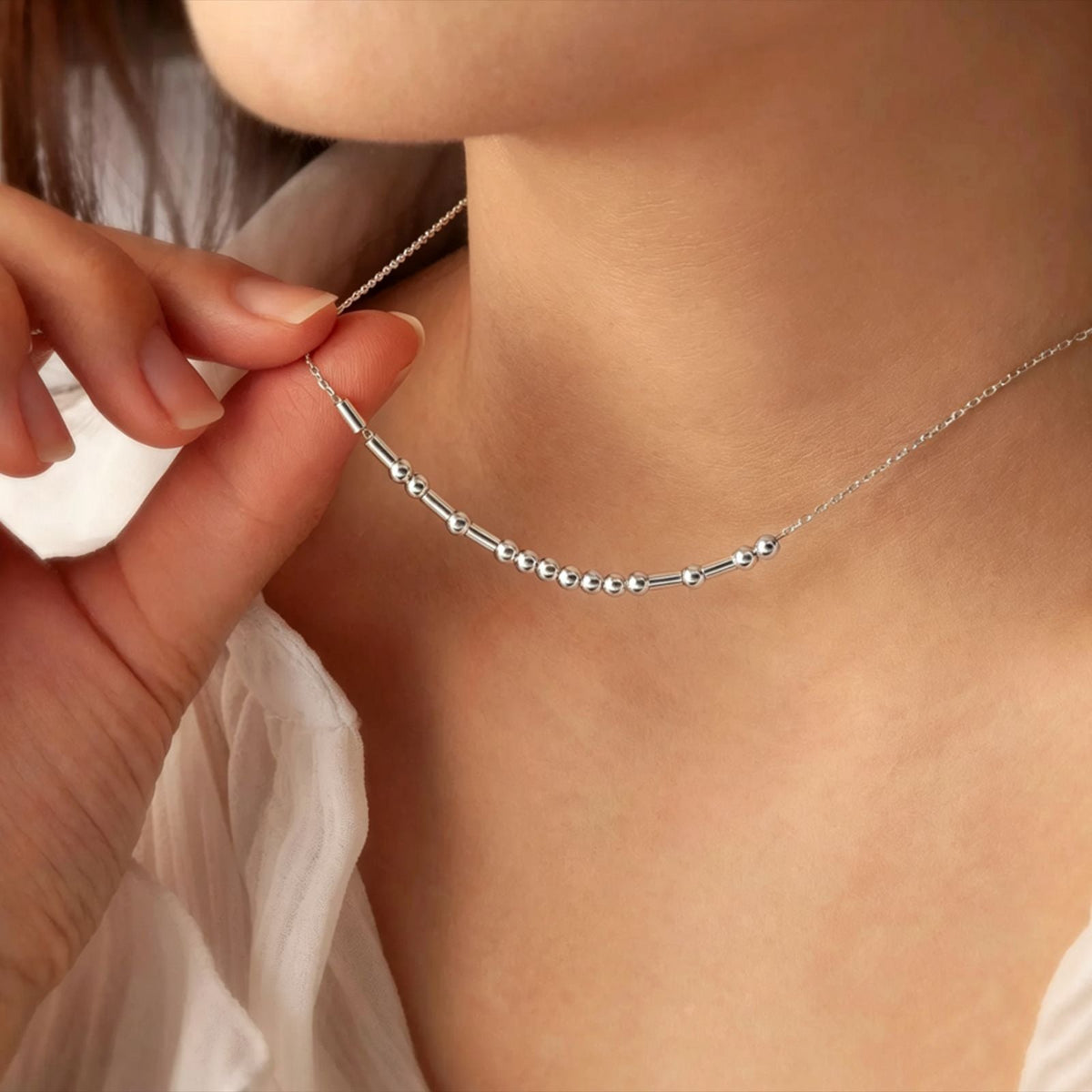 Letter Bead Bracelet Collarbone Necklace