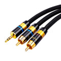 3.5mm To 2RCA Computer Audio Cable