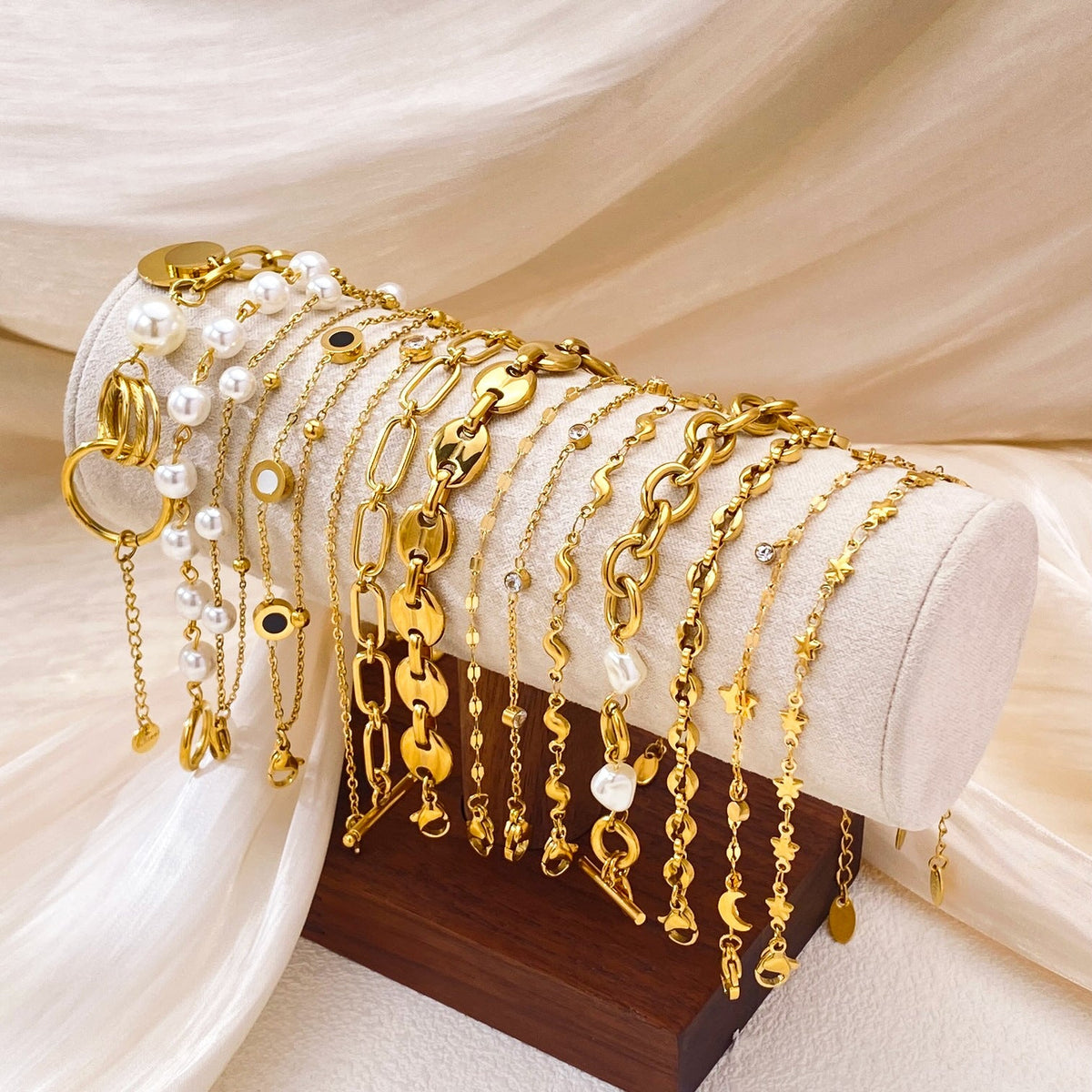 Stainless Steel Multi-layer Stacked Bracelet