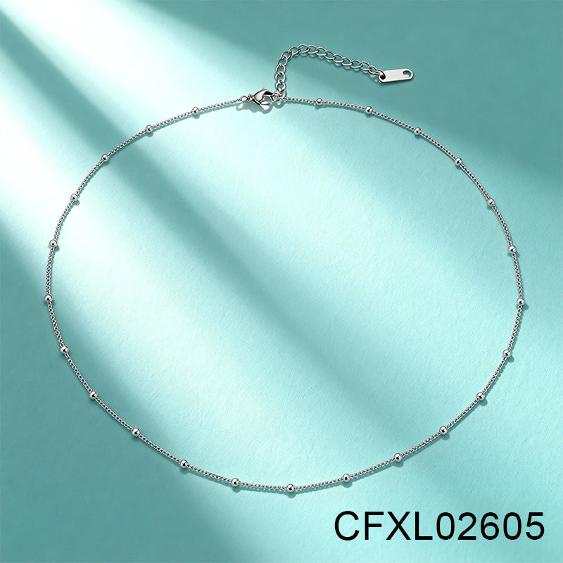 Light Luxury High-end Titanium Steel Necklace For Women