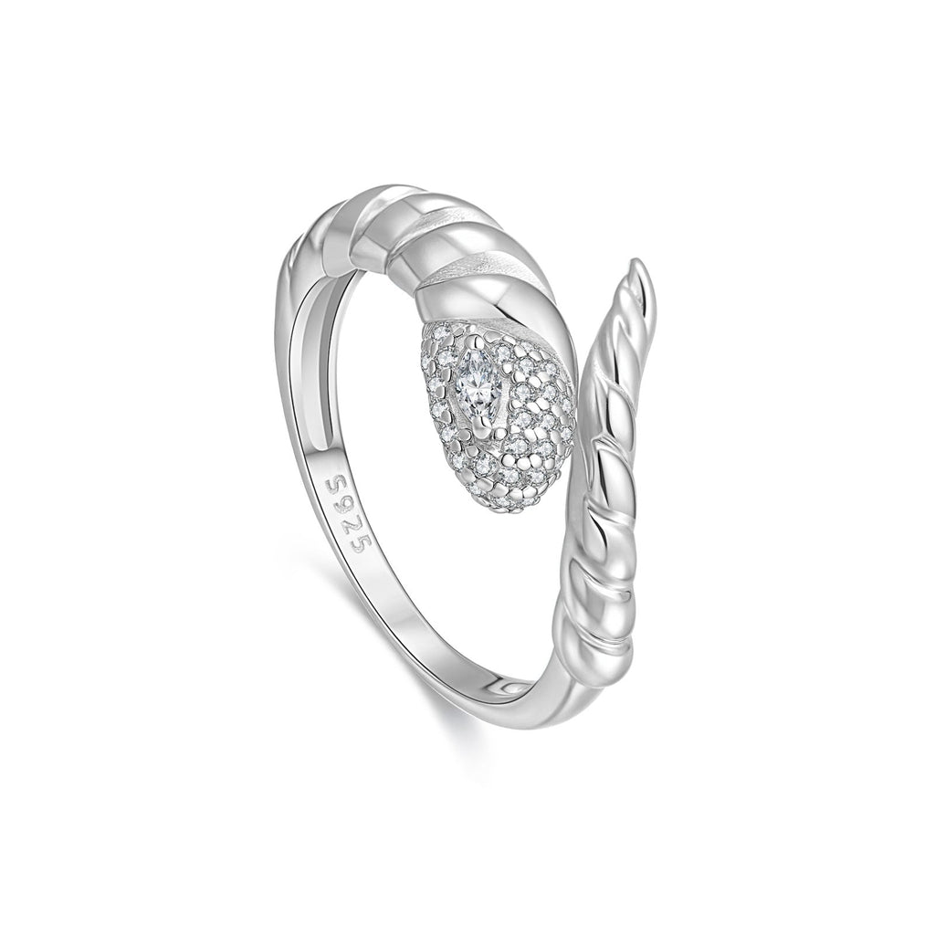 Fashionable And Versatile Snake-shaped Adjustable Ring
