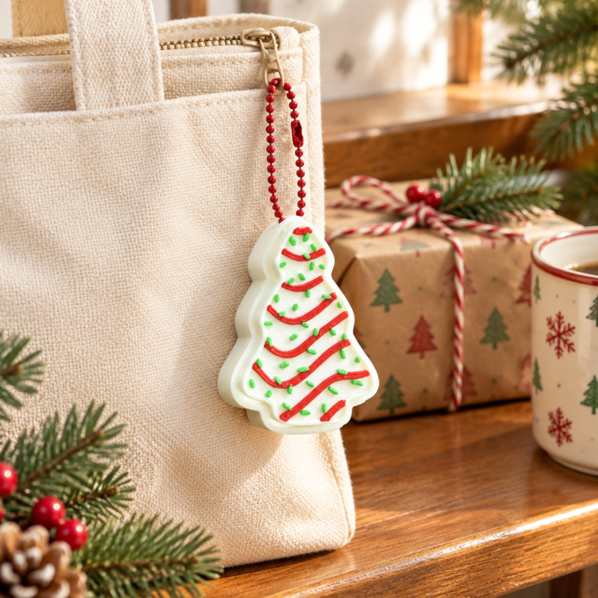 Christmas Desk Decoration Keychain