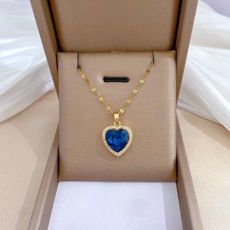 Banquet Wedding Necklace Women's Clavicle Chain, Titanium Steel