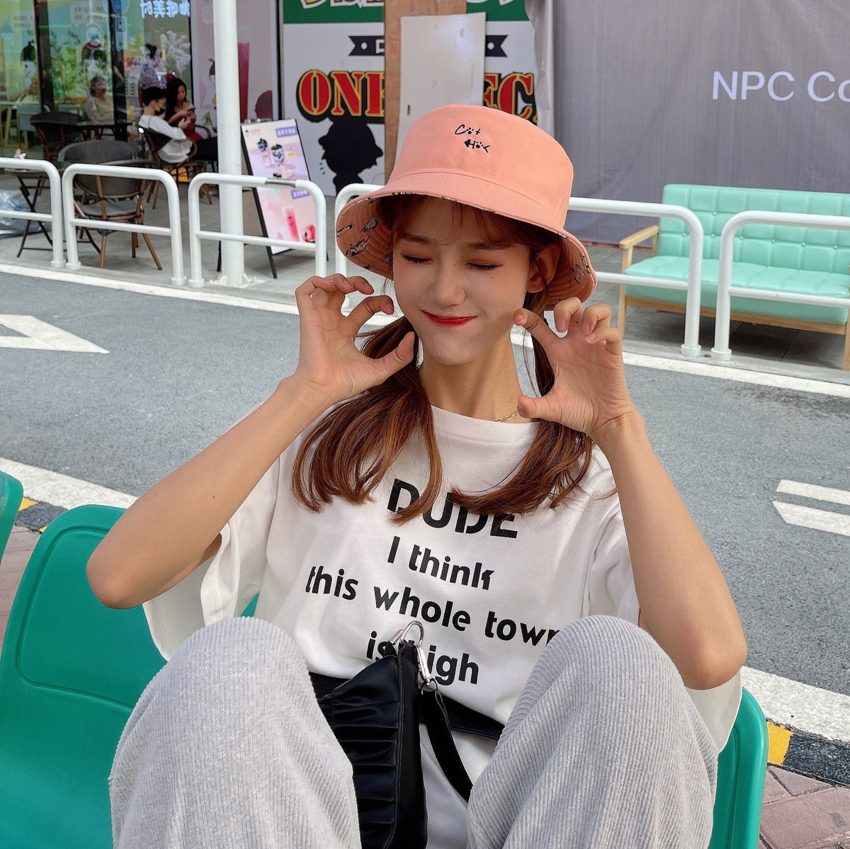 Women's Animal-print Reversible Bucket Hat
