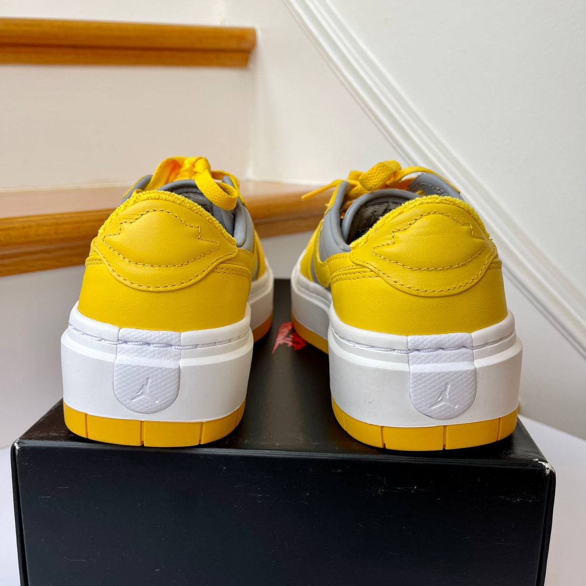 Sky-High Bounce Nike Air Jordan Low Elevate Platform Sneakers