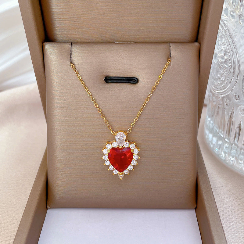 Banquet Wedding Necklace Women's Clavicle Chain, Titanium Steel