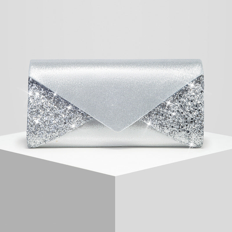 New Women's Sequin Evening Clutch Crossbody Bag