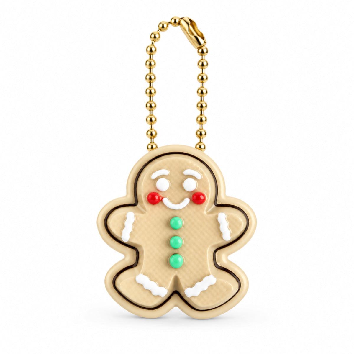 3D-printed Gingerbread Man Pendant Christmas Tree Ornament Creative Indoor Christmas Decoration Keychain