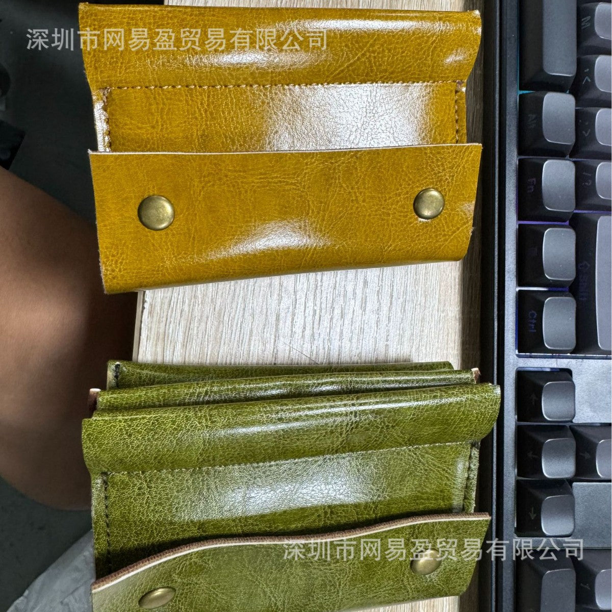 Retro Compact Leather Tri-Fold Wallet