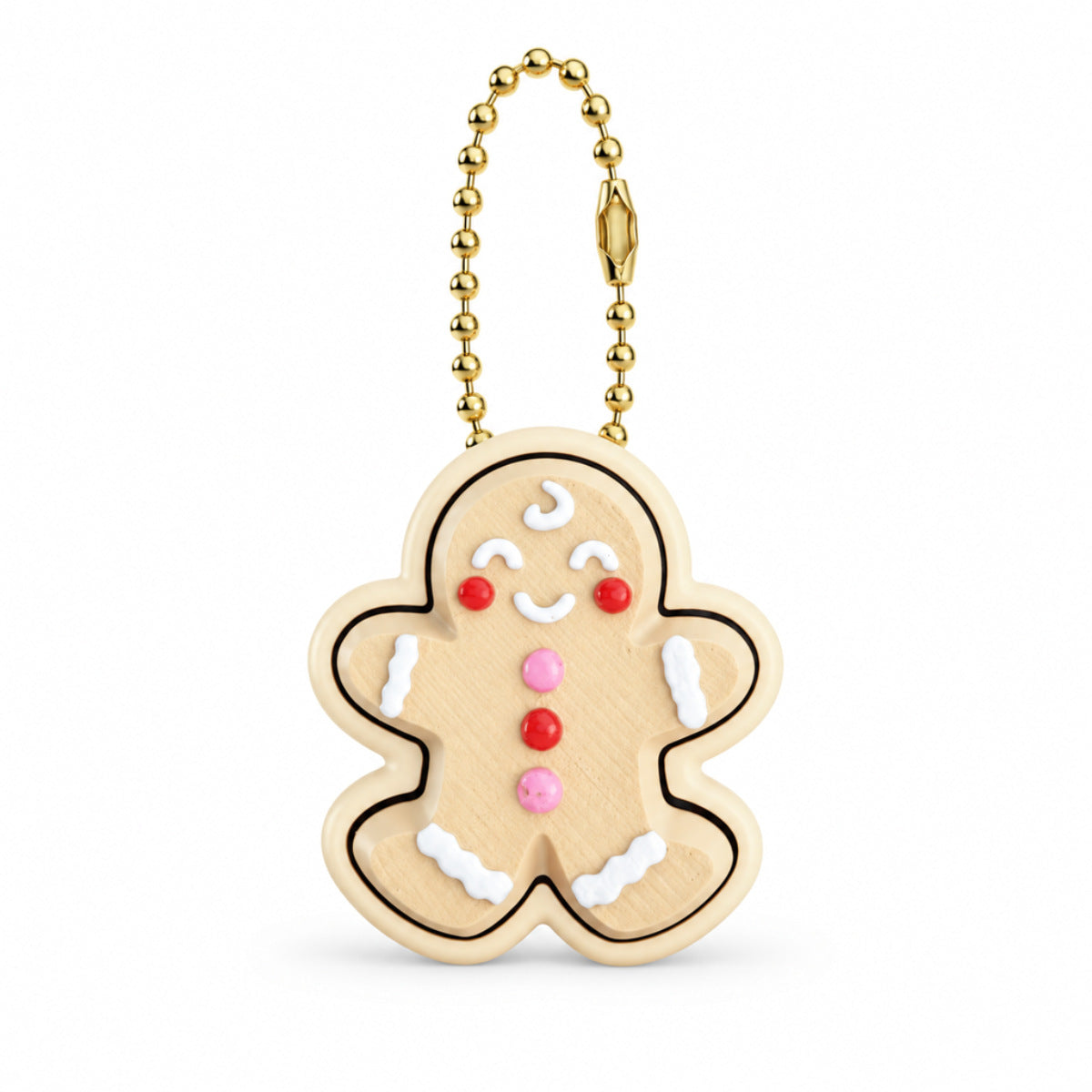 3D-printed Gingerbread Man Pendant Christmas Tree Ornament Creative Indoor Christmas Decoration Keychain
