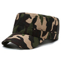Camouflage Flat-top Cap Outdoor Hiking Hat Training And Activity Sunshade Work Safety Cap
