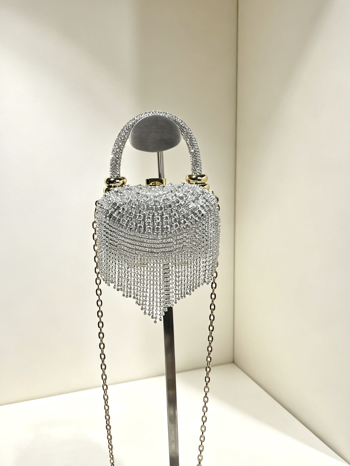 Evening Clutch Shoulder And Crossbody Bag Handbag Fully Diamond-encrusted Womens