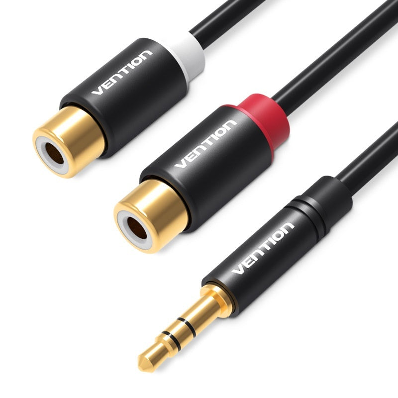 Audio Cable 3.5mm Revolving Double Lotus Head