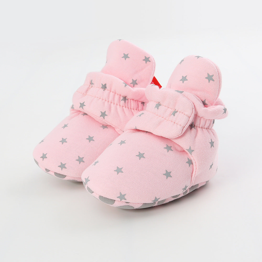 Knitted baby cotton shoes