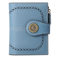 Fashion Women's Short Oil Wax Leather Coin Purse