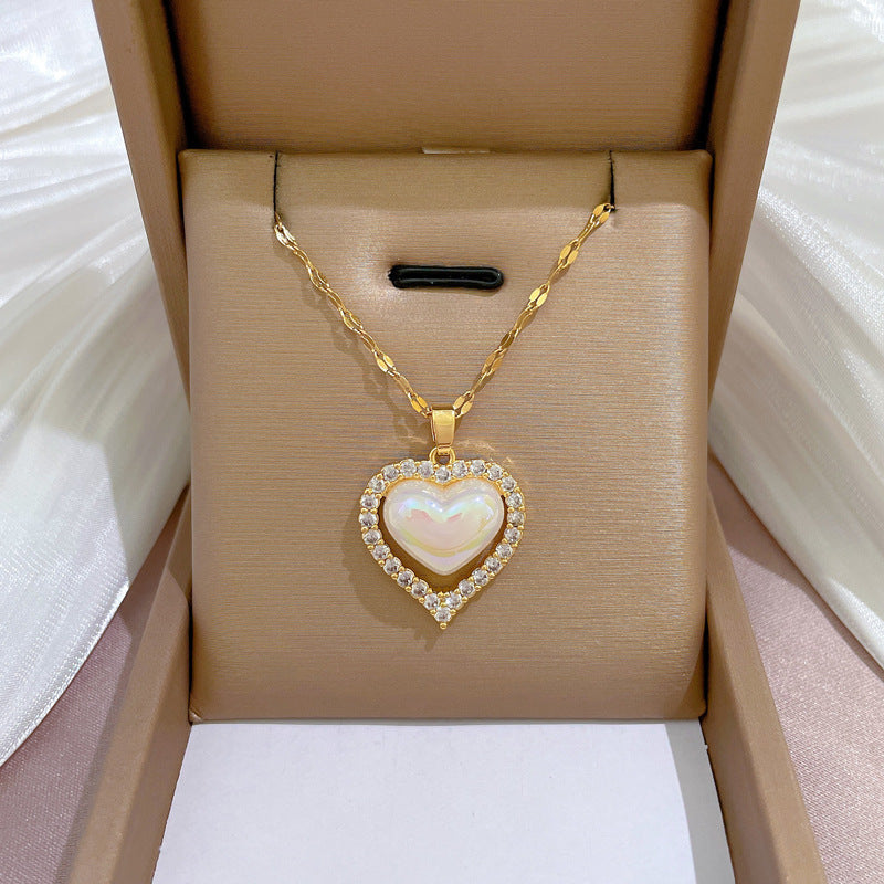 Banquet Wedding Necklace Women's Clavicle Chain, Titanium Steel