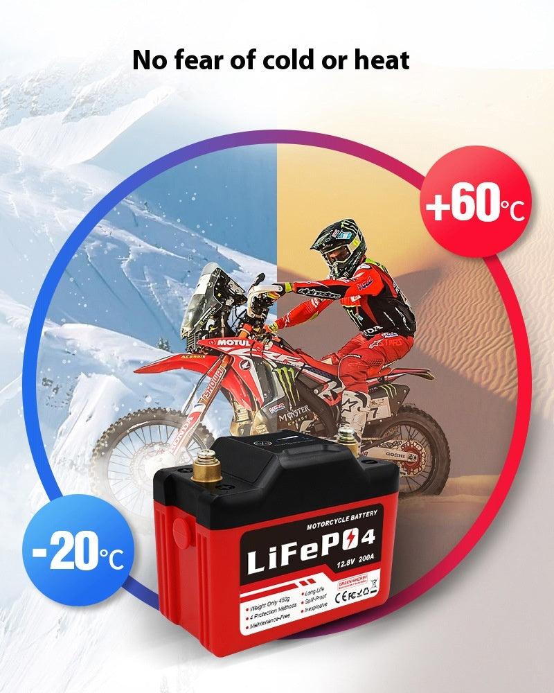 Motorcycle Starting Battery Lithium Iron Phosphate Battery Factory Wholesale
