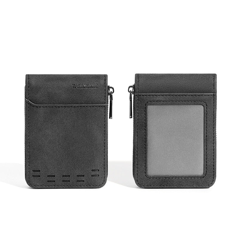 Simple Large Capacity Men's Expanding Card Holder Multiple Card Slots Business ID Card Holder Pu Purse