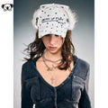 Women's Faux Leather Lei Feng Cap