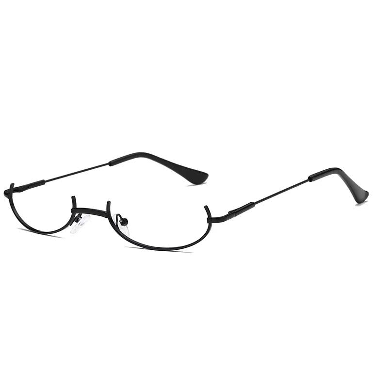 Pure Desire Style Half-rim Glasses Lens-free Decorative Frame
