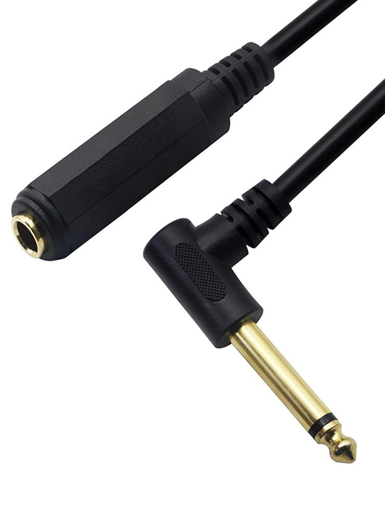 Microphone Audio Male To Female Mono Elbow Audio Cable