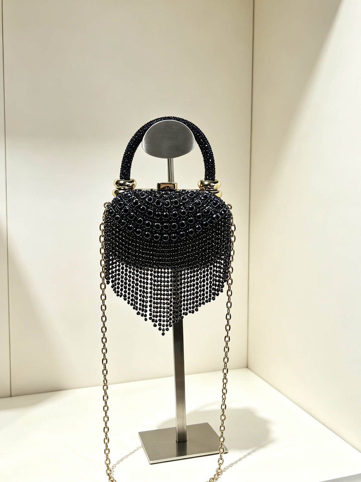 Evening Clutch Shoulder And Crossbody Bag Handbag Fully Diamond-encrusted Womens