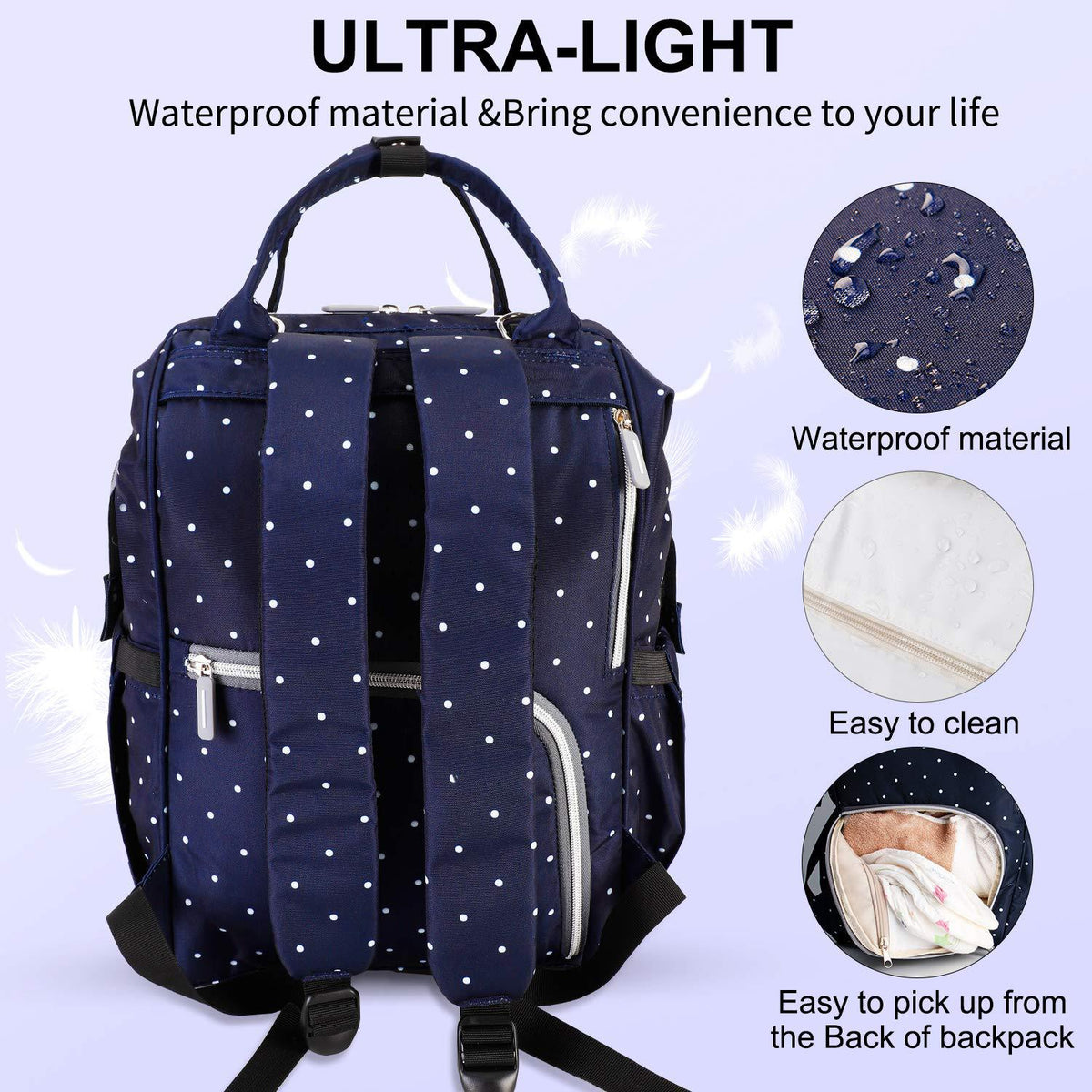 Large capacity for mommy bag