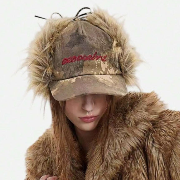 Women's Faux Leather Lei Feng Cap