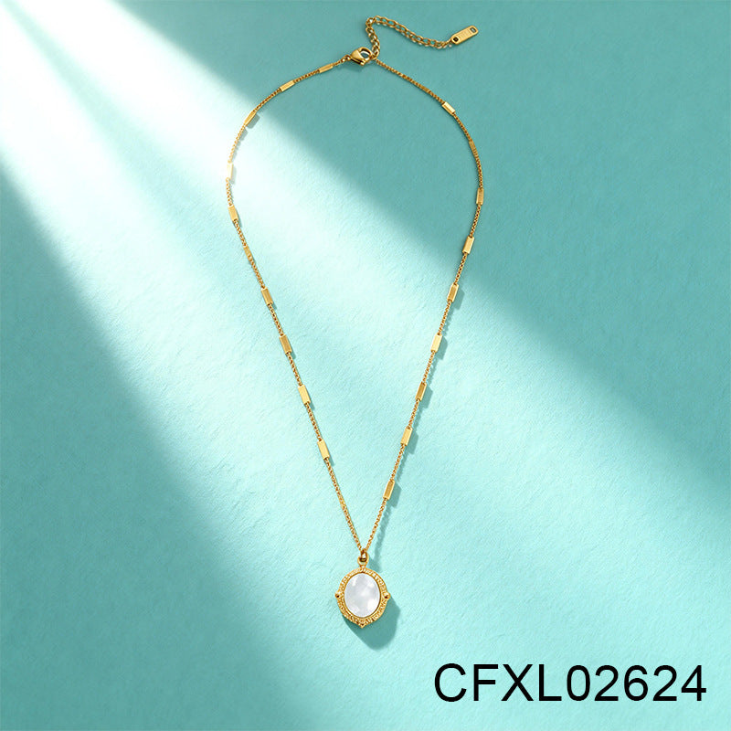 Light Luxury High-end Titanium Steel Necklace For Women