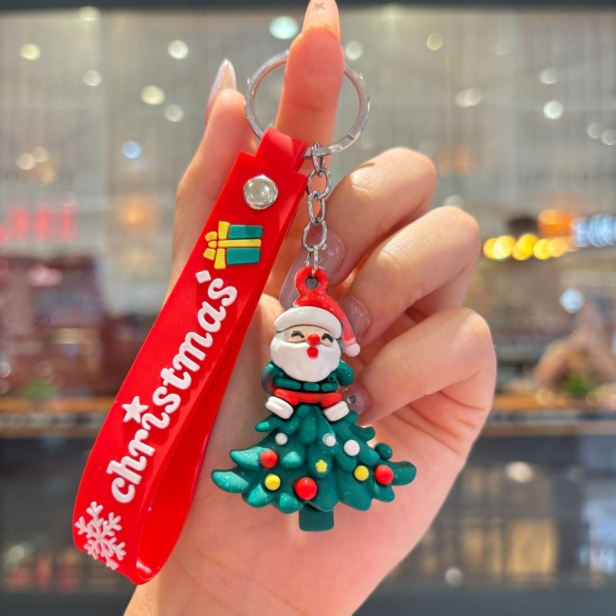 Christmas Cartoon Keychain Bag Charm