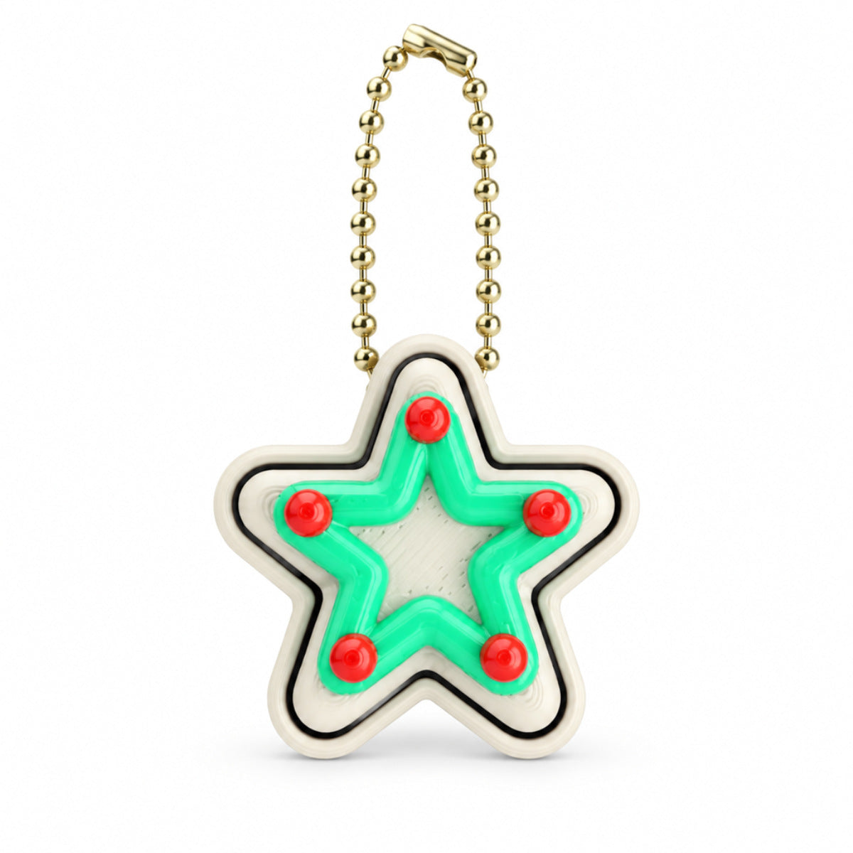 Christmas Desktop Decoration Christmas Tree Gingerbread Hot Cocoa Keychain 3D-Printed Pendant