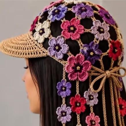 Women's Sunflower Cutout Baseball Cap
