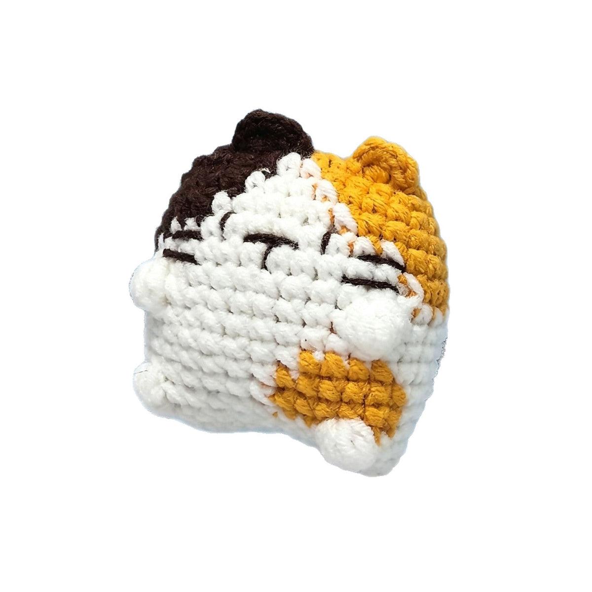 Handmade Knitted Crochet Cat Keychain Pendant
