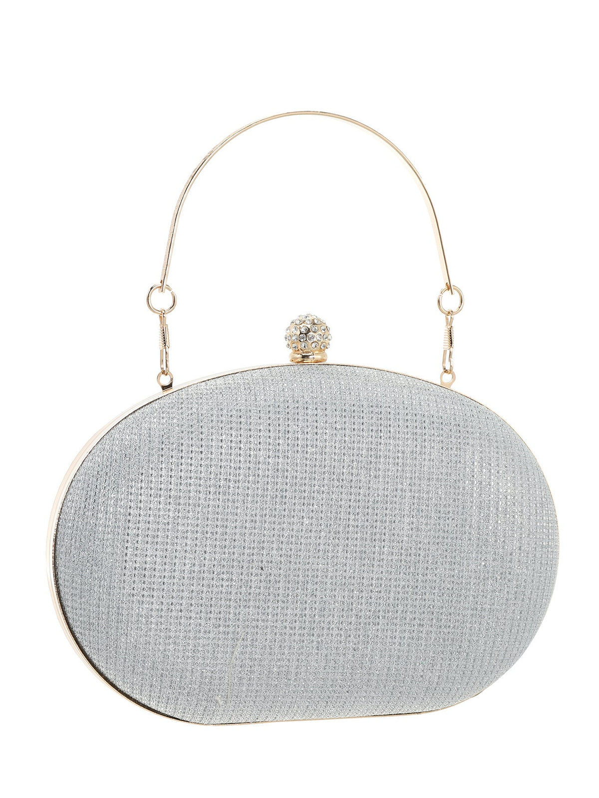 Women's Chic Egg-Shaped Clutch Minimalist Light Luxury Evening Bag, Elegant Handheld Purse For Party & Wedding
