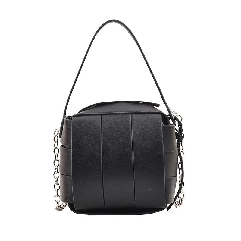 Leather Handbags For Women Vintage Spliced Fashionable