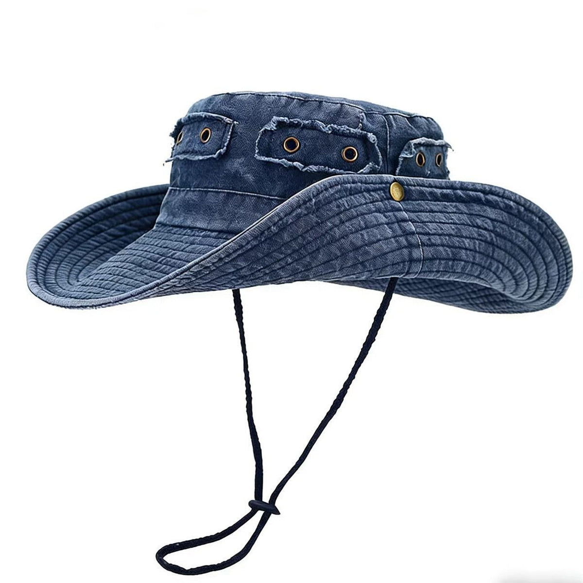 Retro Washed-cotton Bucket Hat For Sun Protection Outdoors