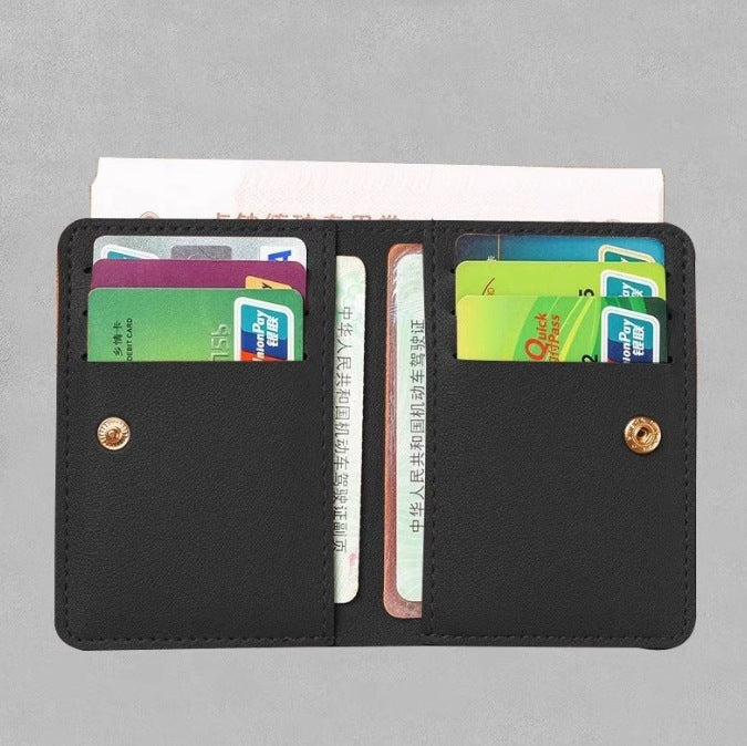 Womens Thin Foldable Wallet And Drivers License Holder