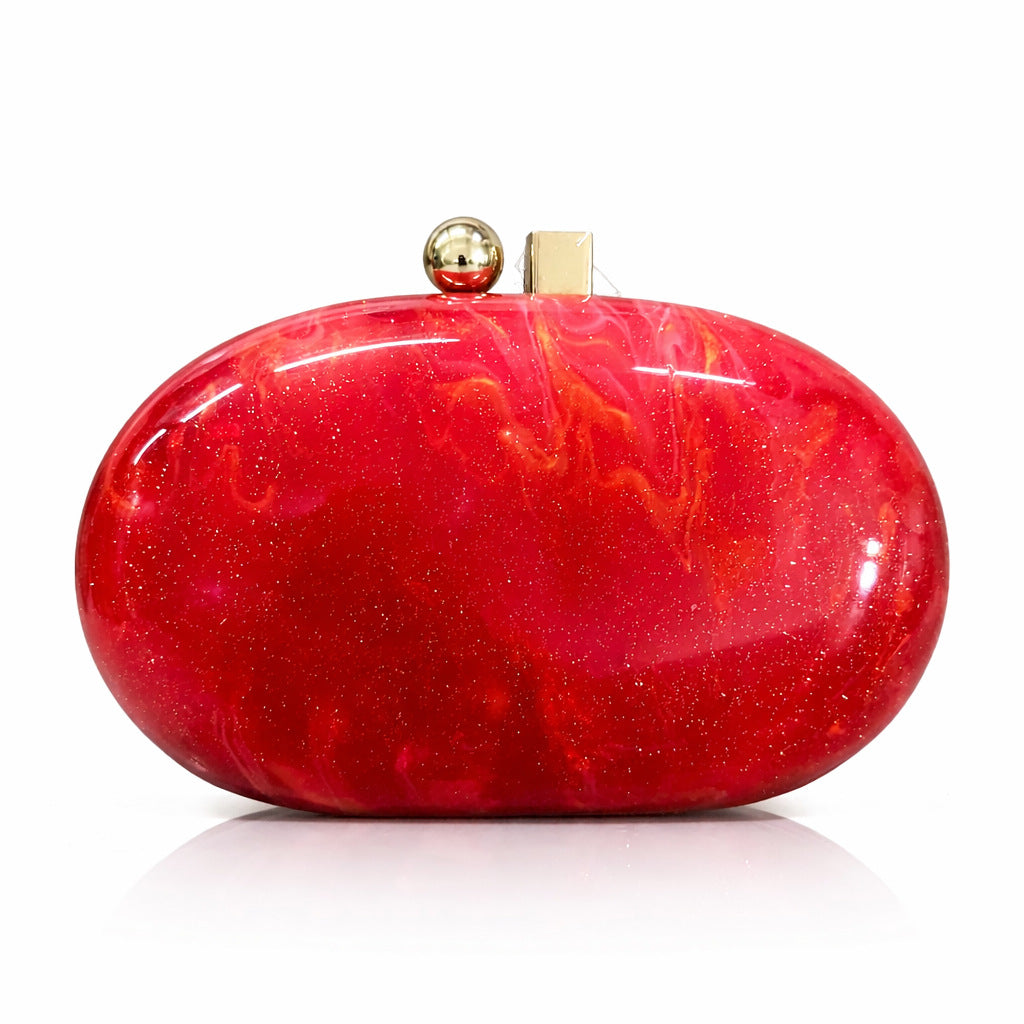 Cross-Border New Women's Bag Acrylic Evening Bag Single Shoulder Crossbody Party Light Luxury Chain Shell Clutch Evening Bag