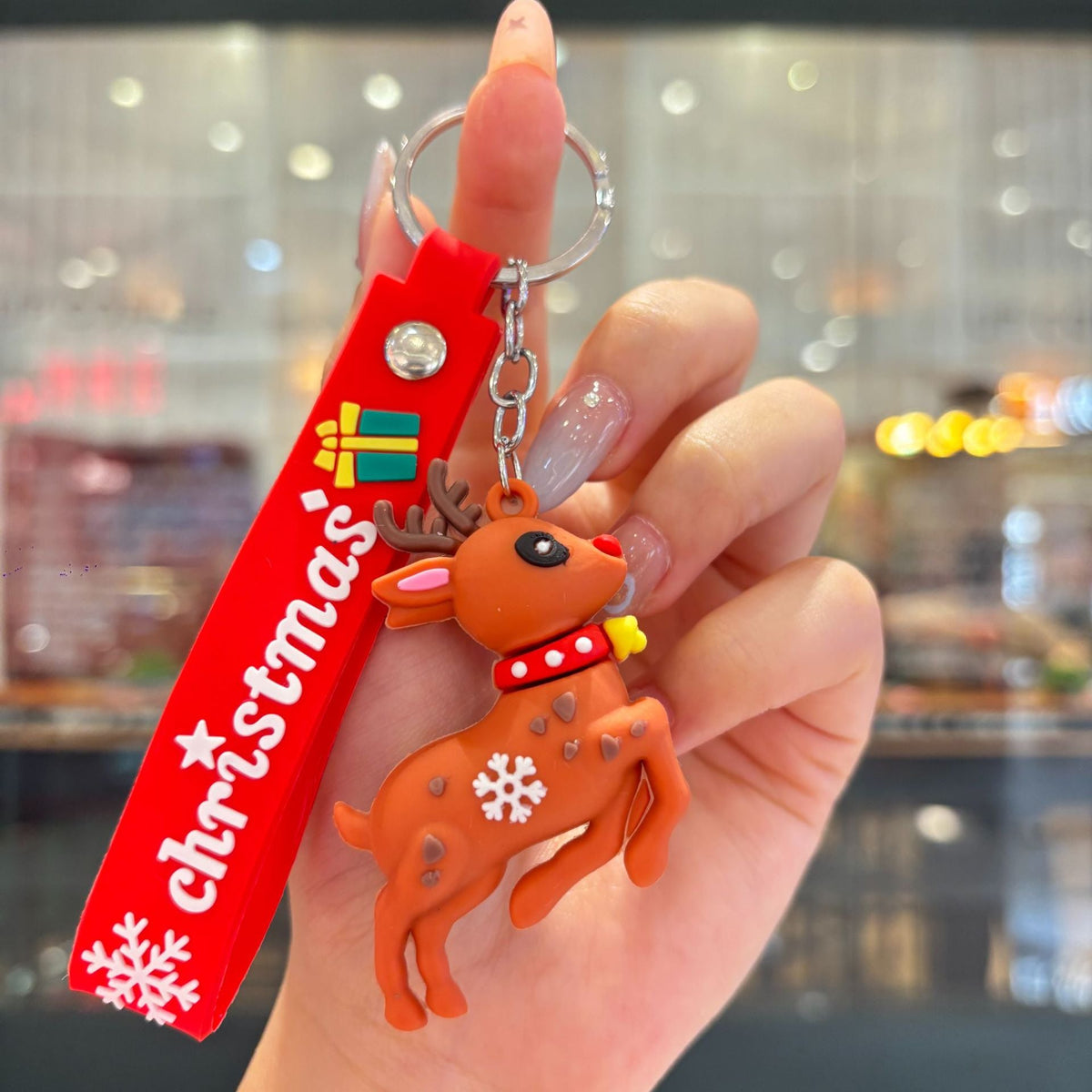 Christmas Cartoon Keychain Bag Charm
