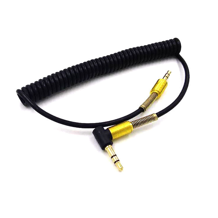 35mm Spring Elbow 35 Male-to-male Retractable Audio Car Audio Cable