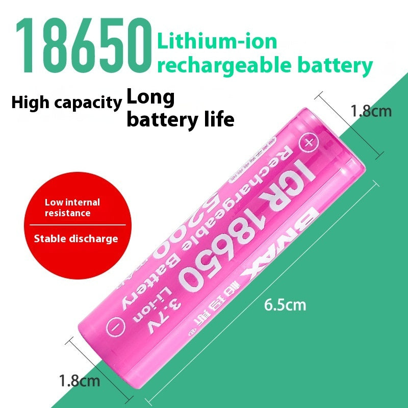 18650 Lithium Battery 37V Power Torch