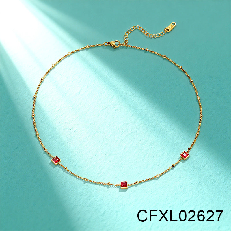 Light Luxury High-end Titanium Steel Necklace For Women