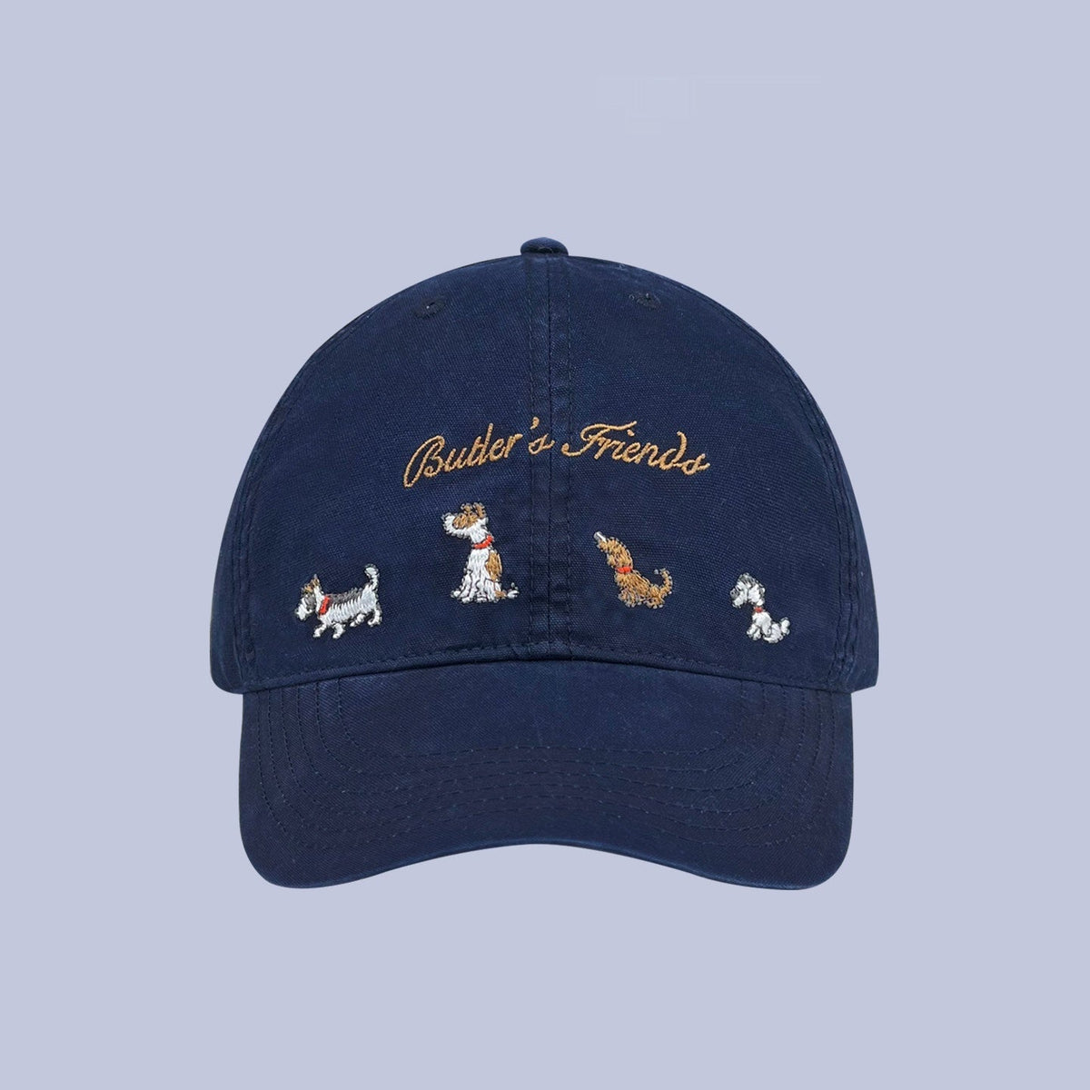 Letter Embroidered Peaked Cap Female