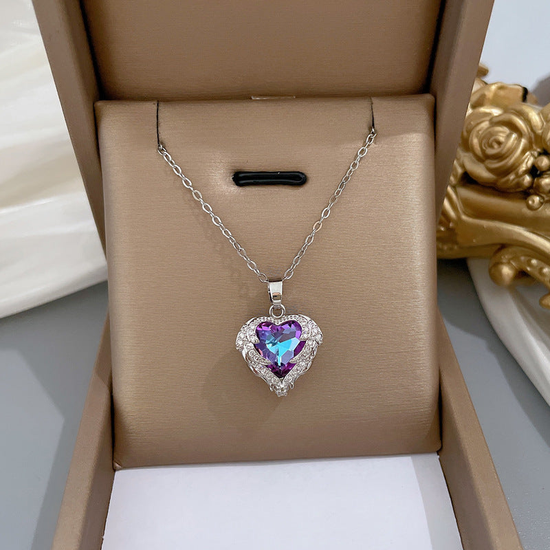 Banquet Wedding Necklace Women's Clavicle Chain, Titanium Steel