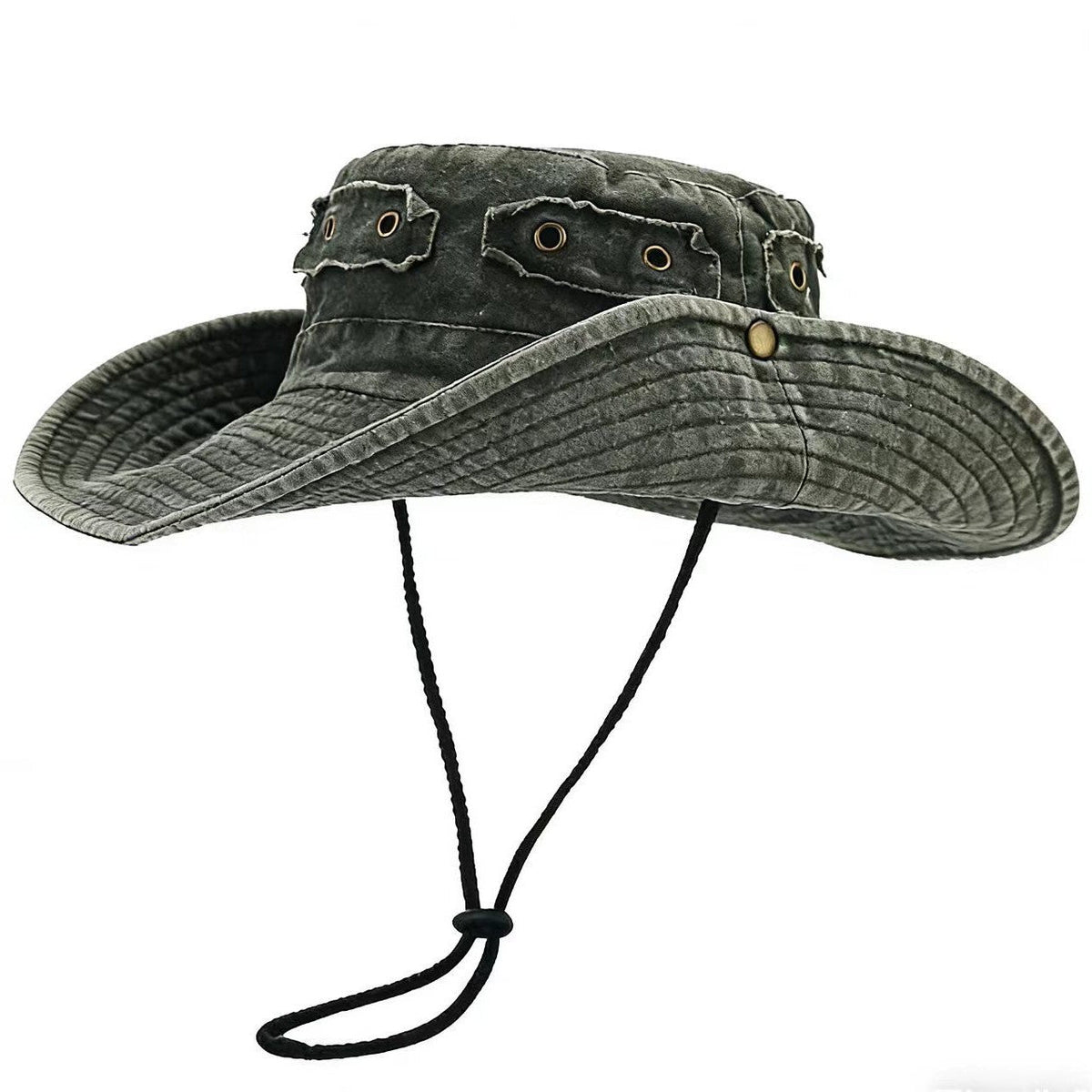 Retro Washed-cotton Bucket Hat For Sun Protection Outdoors