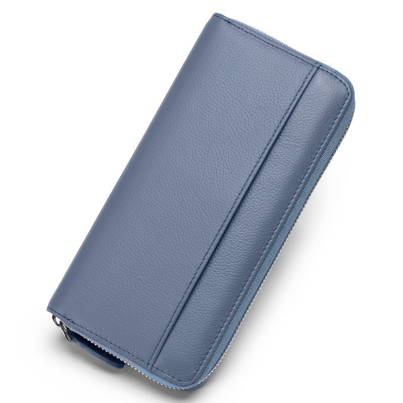 Large-capacity Women's Wallet Made Of Top-layer Cowhide
