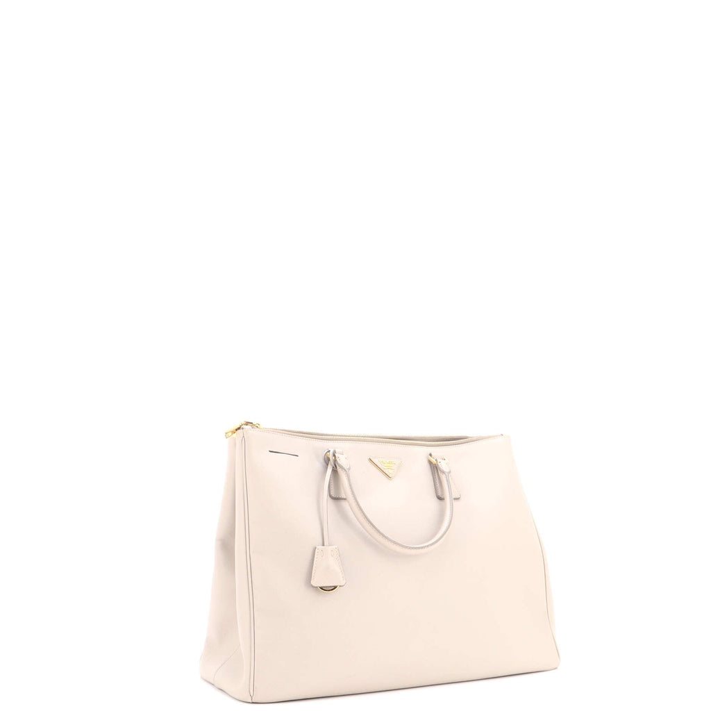 Carry the Icon Luxe Prada Pre-Loved Double Zip Lux Tote XL, Gray