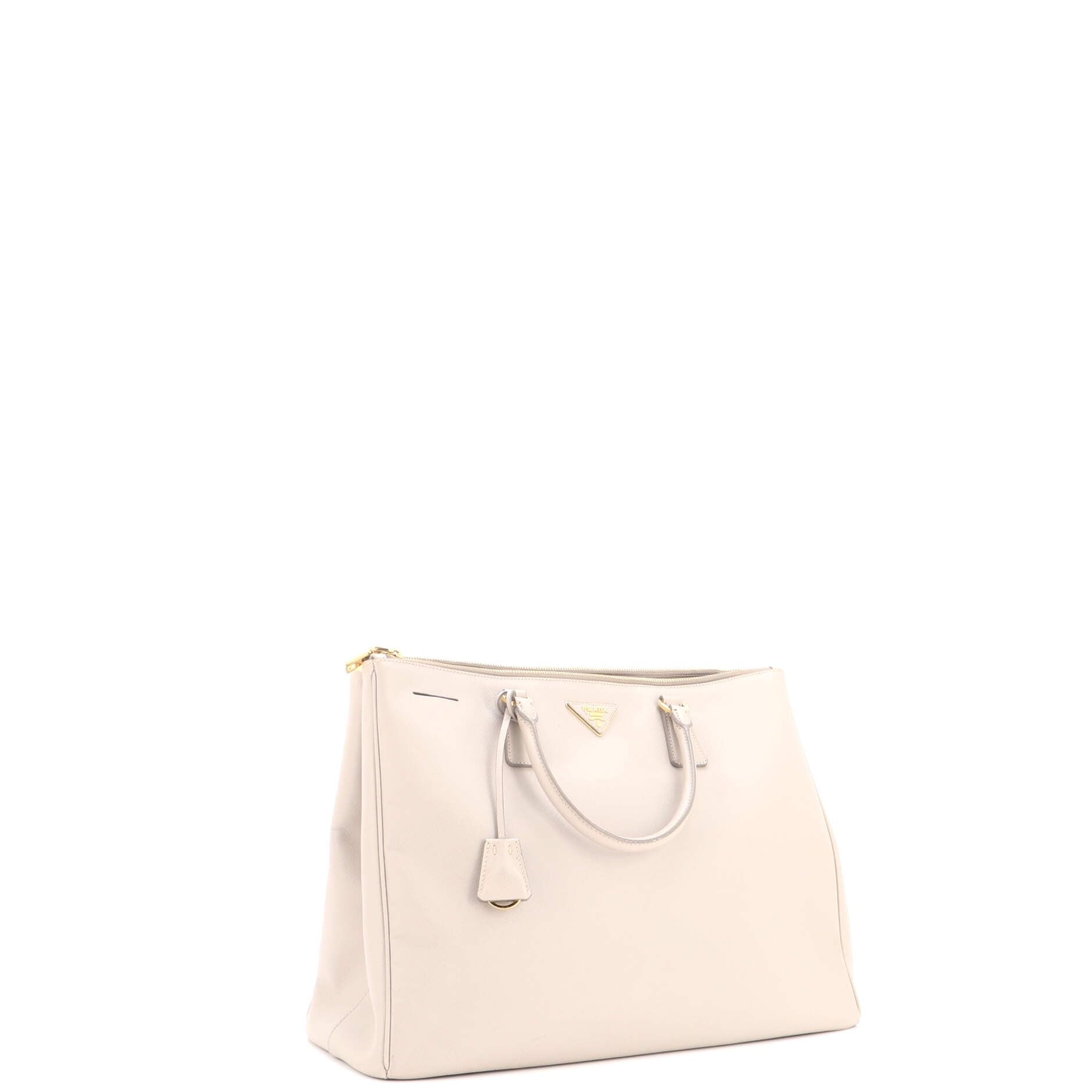 Carry the Icon Luxe Prada Pre-Loved Double Zip Lux Tote XL, Gray