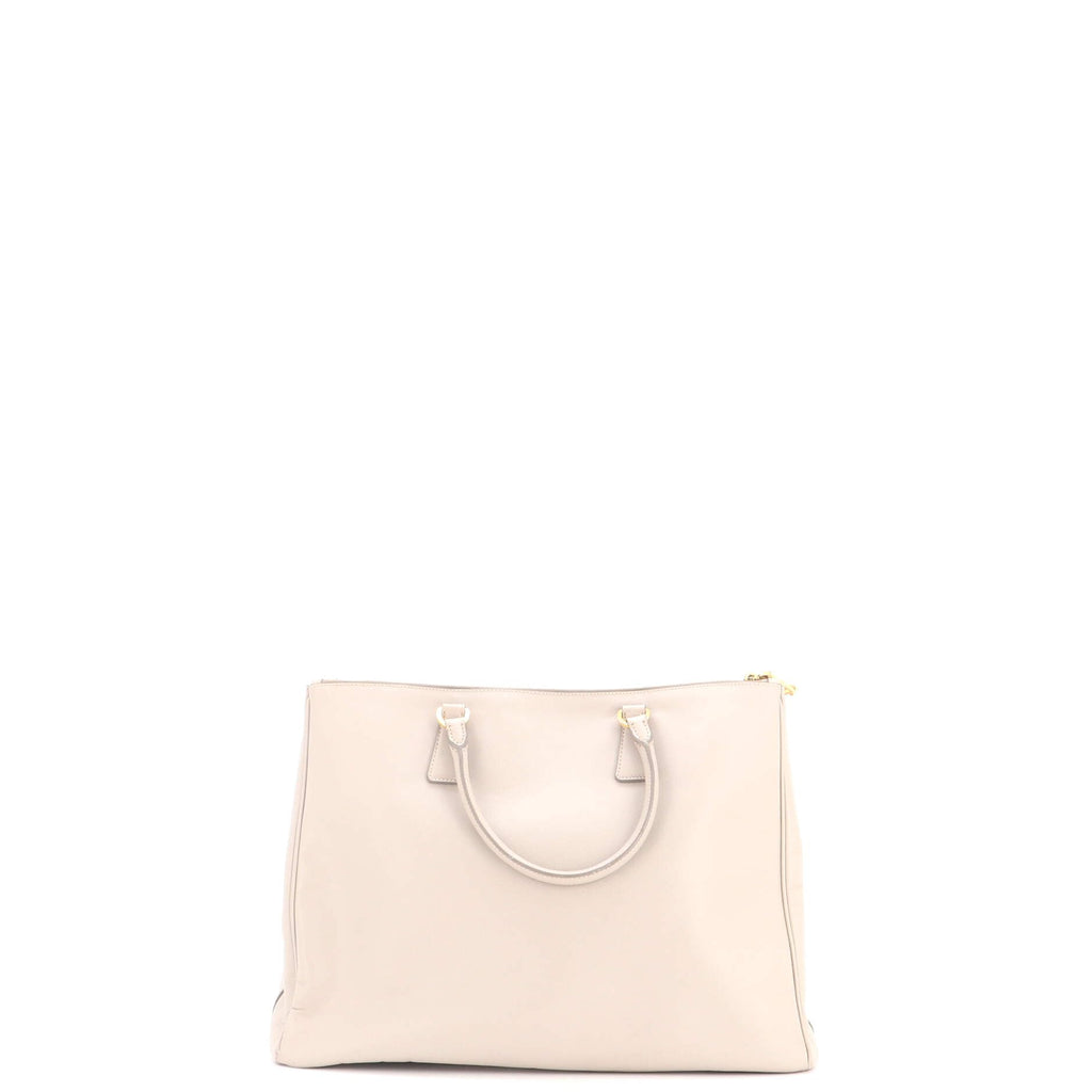 Carry the Icon Luxe Prada Pre-Loved Double Zip Lux Tote XL, Gray